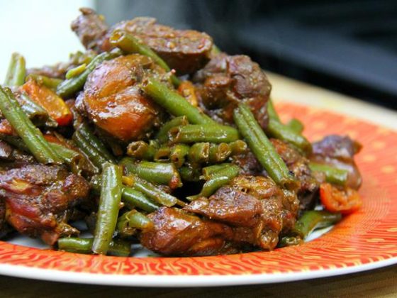 Stew Chicken with String Beans